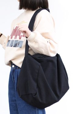 130 Huffmanx Canvas Cotton Shoulder Tote Bag Corduroy Tote Bag Women Vintage Shopping Bags Handbags Set Tote Bag Set Best Gift For Her