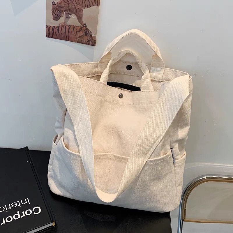 145 Huffmanx Canvas Shoulder Bag Womenvintage Shopping Bags Handbags Casual Tote Corduroy Bag Crossbody Bag Weekend Bag School Bag Corduroy