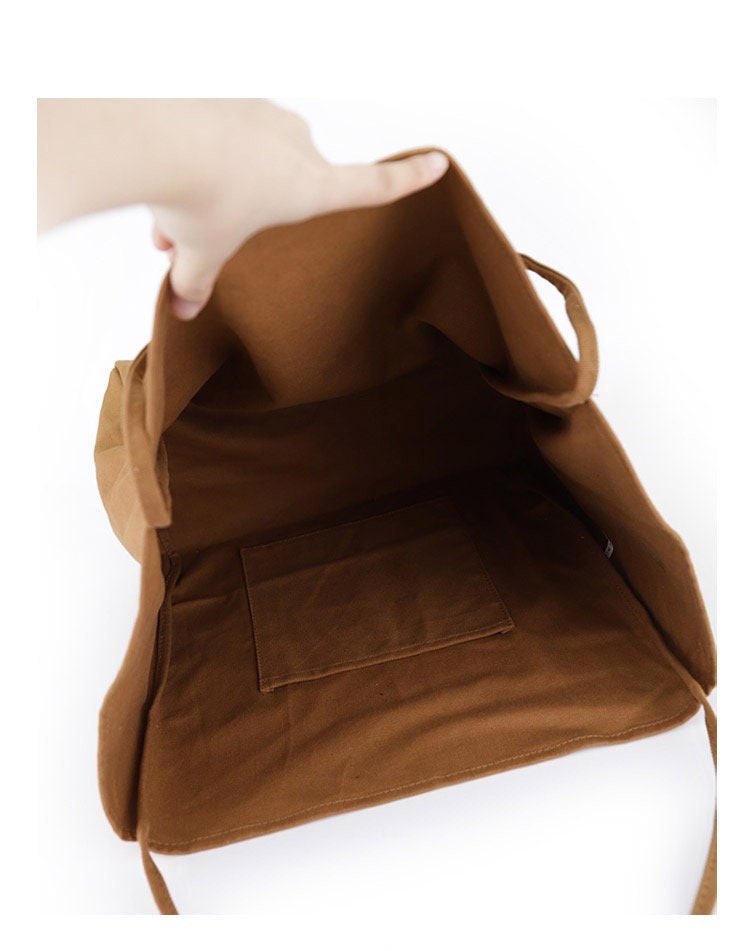 158 Huffmanx Canvas Shoulder Bag Corduroy Purse Canvas Tote Bag Women Vintage Shopping Bags Hip Pop Bag Tote Bag School Bag Best Gift Forher