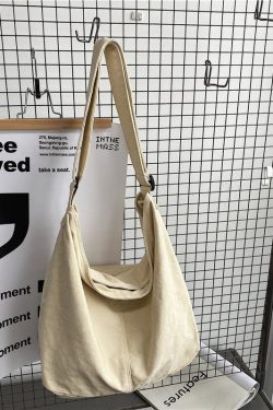 19 Huffmanx Canvas Shoulder Bag Women Vintage Shopping Bags Handbags Casual Tote Corduroy Bag Crossbody Bag Weekend Bag School Bag Corduroy