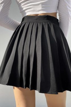 2000s Aesthetic High Waist Pleated Mini Skirt Trendy Clothes Y2k Clothing