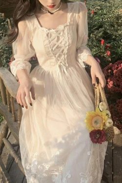Spring Lace Sweet Elegant Dress Women Evening Party One Piece Dress Korean Kawaii Short Sleeve Dress Female Square Collar