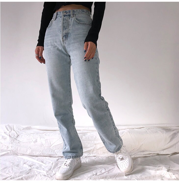 Aesthetic Baggy Jeans Denim Jeans Wide Leg Jeans High Waist Jeans Comfortable Jeans Vintage Jeans Casual Straight Pants
