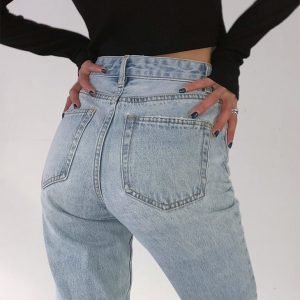 Aesthetic Baggy Jeans Denim Jeans Wide Leg Jeans High Waist Jeans Comfortable Jeans Vintage Jeans Casual Straight Pants