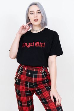 Angel Girl T Shirt Aesthetic Shirt Aesthetic Clothing Tumblr Clothing Tumblr Shirt Grunge Clothing Grunge Shirt Goth Emo Baby Girl