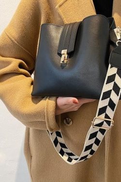 Aosta Vegan Purse Leather Bucket Bag Crossbody Shoulder Vintage Simple Small Pu Leather Bucket Bags