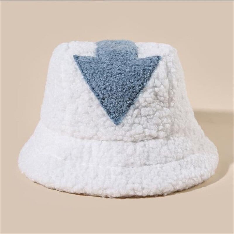 Appa Bucket Hat Lamb Wool Hat Arrow Symbol Printed Hat Winter Warm Hat Teen Hat Christmas Gift