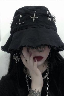Black Harajuku Bucket Hat