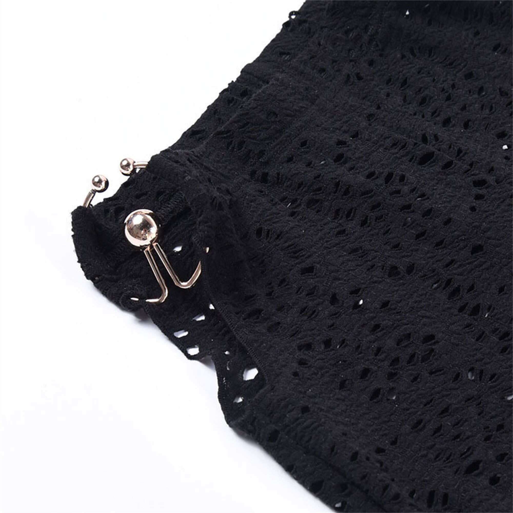 Black High Waist Mesh Flare Gothic Pants Dark Gothic Lace Slacks Sheer Lace And Mesh Shorts Dark Academia Clothing Harajuku Y2k Clothing