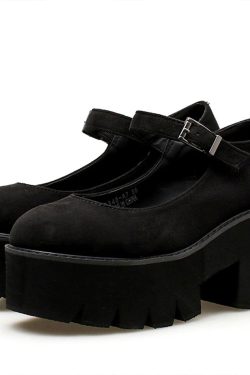 Black Lolita Shoes Lolita Platforms Lolita Mary Janes Kawaii Lolita Shoes Cosplay Shoes Dark Punk Goth Harajuku Shoe Gothic Lolita