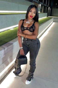 Boo Thang � Sexy Stacked High Waist Skinny Jeans