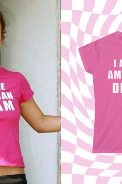 Britney Spears I Am The American Dream Y2k Slogan Tee