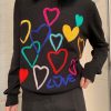 Colorful Pullover Jumper Sweatshirt Streetwear Hoodie Sweater Cartoon Pullover Lovely Embroidery Knitted Knitwear Candy Color Y2k Women Girl