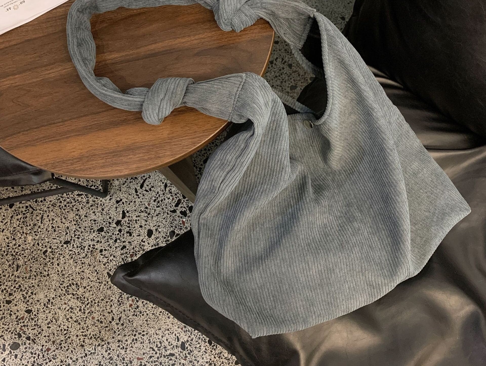Corduroy Tote Shopping Handbag Women Shoulder Reusable Foldable Eco Friendly Gift Work Bag