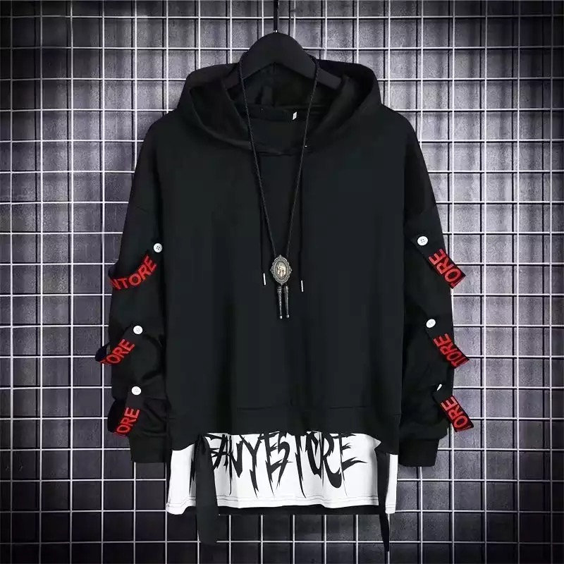 Cyberpunk 2077 Japanese Streetwear Sweatshirt Y2k Harajuku Style Hoodie Hip Hop Casual Black Techwear Dark Academia Anime Grunge Sweatshirt