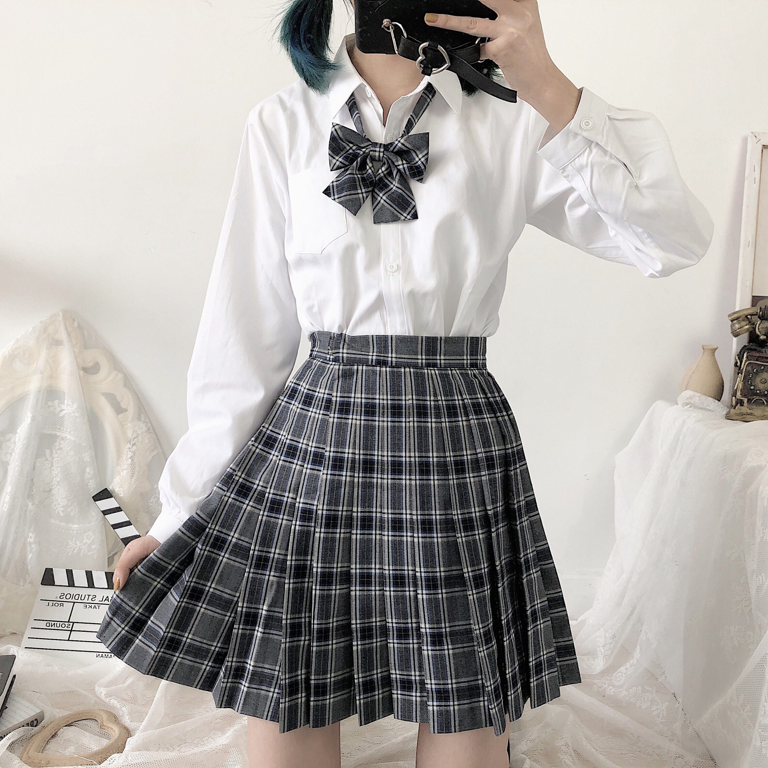 Dark Academia Clothing Harajuku Plaid Mini Skirts For Casual Lady Lolita Fashion High Waist Ruffles Skirts For Your Minimal Style