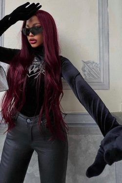 Dragon Crystal Beaded Velvet Bodysuit With Gloves In Black
