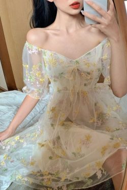 Elegant Fairy Dress Gunne Sax Dress Boho Flower Girl Dress Floral Mini Renaissance Dress Pretty Fairycore Dress