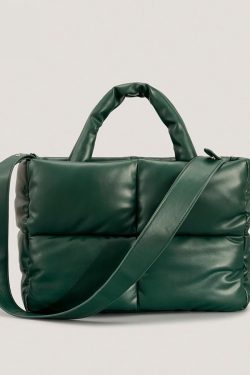Exuberantly Me � Women's Large Padded Designer Tote Bag Quilted Crossbody Bag Luxury Bag