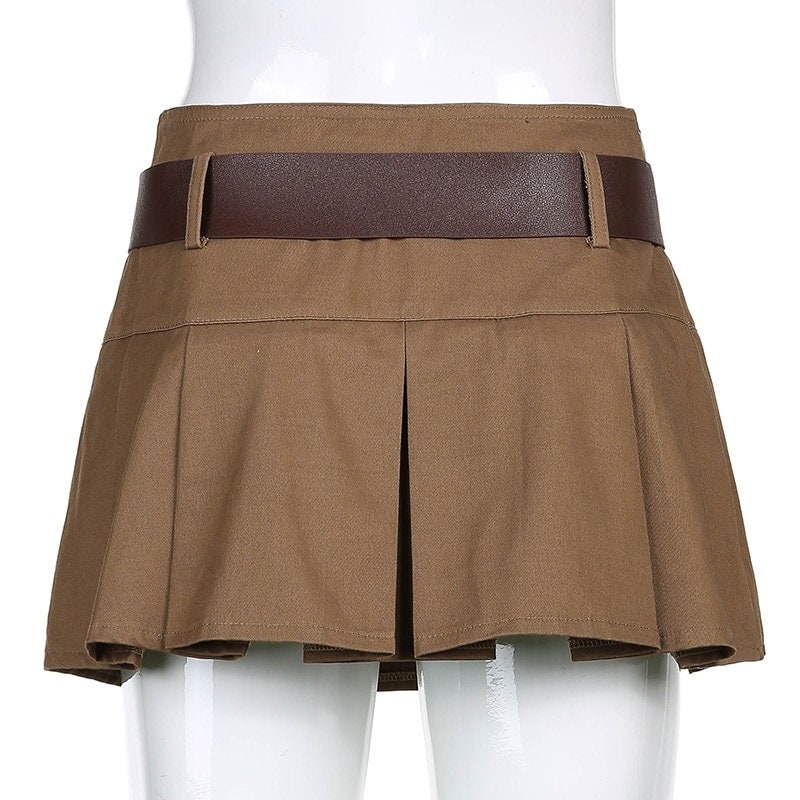Fashion Y2k Clothing High Waisted Pleated Mini Skirt Lolita