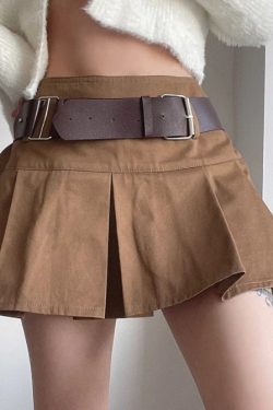 Fashion Y2k Clothing High Waisted Pleated Mini Skirt Lolita