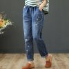 Five Pointed Star Jeans Loose Pants Harun Pants