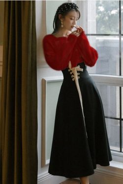 French Vintage Set Dress Nadia Elegant Dress Victorian Dress French Dress Set Skirt Pullover