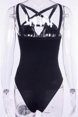 Goth Lolita Bodysuit Y2k Clothing Korean Fashion