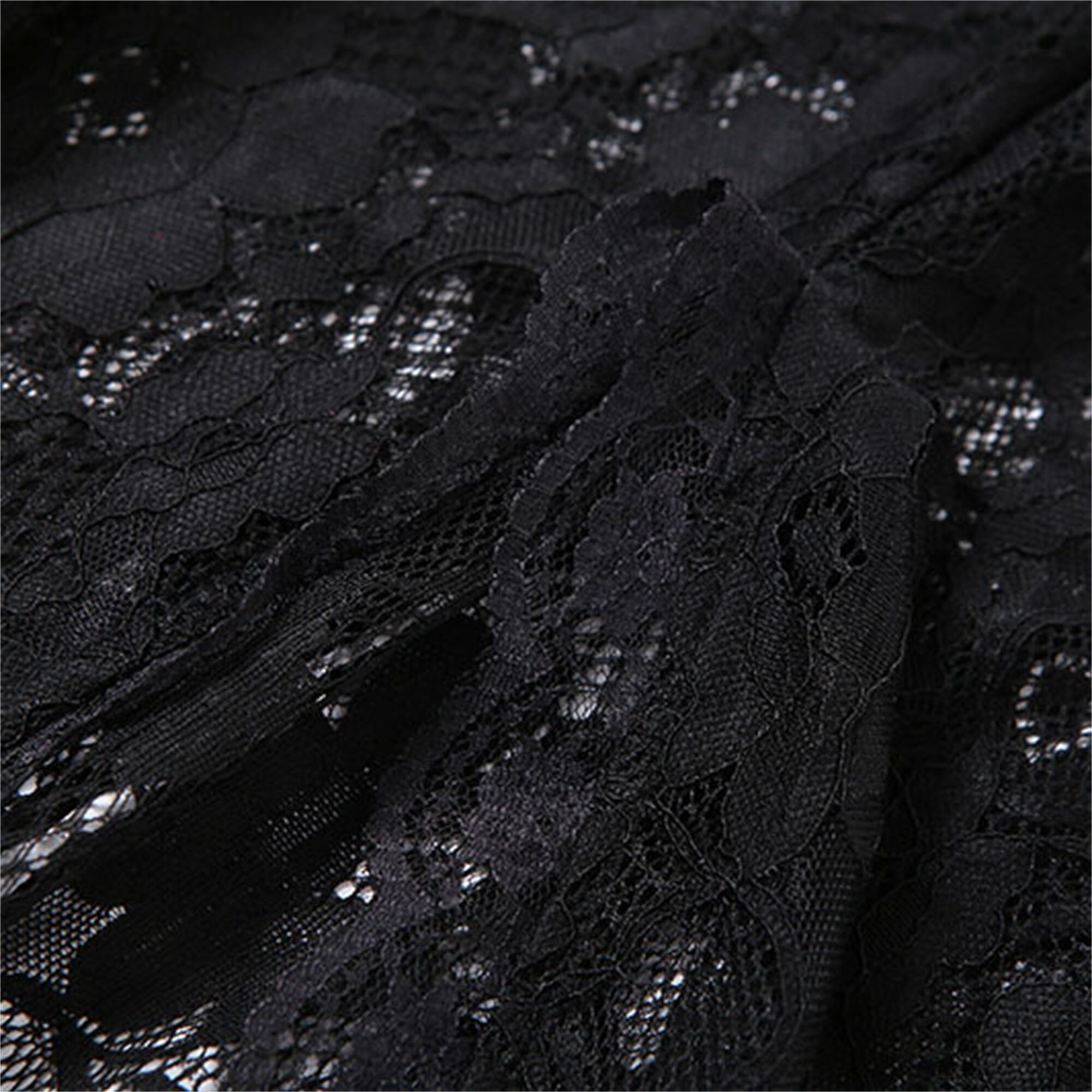 Goth Sexy Rose Lace Dress Hollow Perspective Dress Gothic Lace Slim Fit Mermaid Dress Long Sleeved Vintage Victorian Dress Graduation Dress