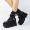 Gothic Boots Platform Boots Goth Platform Shoes Motorcycle Boot Platform Shoes Chunky Shoes Biker Boot High Heels Lace Up Shoes