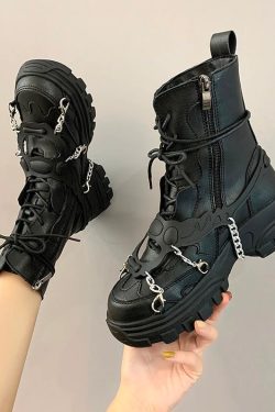 Gothic Techwear Boots For Women
