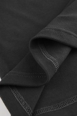 Grunge V Neck Short Sleeve Basic Aesthetic Crop Top Trendy Clothes Y2k Clothing