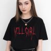 Hell Girl T Shirt Aesthetic Shirt Aesthetic Clothing Hell Angel Hell Boy Lil Peep Shirt Grunge Shirt Tumblr Clothing Tumblr Shirt