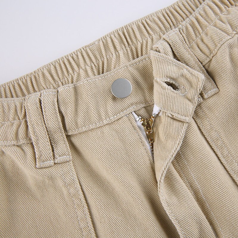 High Waisted Cargo Pants Streetwear Vintage Harajuku Korean Grunge Y2k