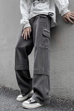 Hip Hop Tooling Pants Men Multi Pockets Cargo Pants Trousers Women Mens Streetwear Casual Pants Straight Loose Joggers Overalls