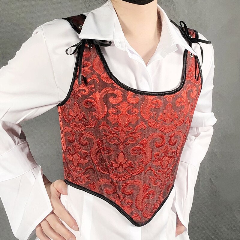 Jacquard Vintage Corset Tops To Wear Adjustable Ribbon At The Back Sexy Corset Tops With Comfortable Straps Evening Parties Event Outfit