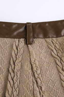 Knitted Patchwork Crochet Pants Streetwear Vintage Korean Y2k Bohemian