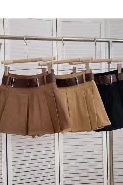 Korean Fashion High Waisted Pleated Mini Skirts For Ladies Harajuku Y2k Skirt Light Academia Kawaii Skirt For Woman