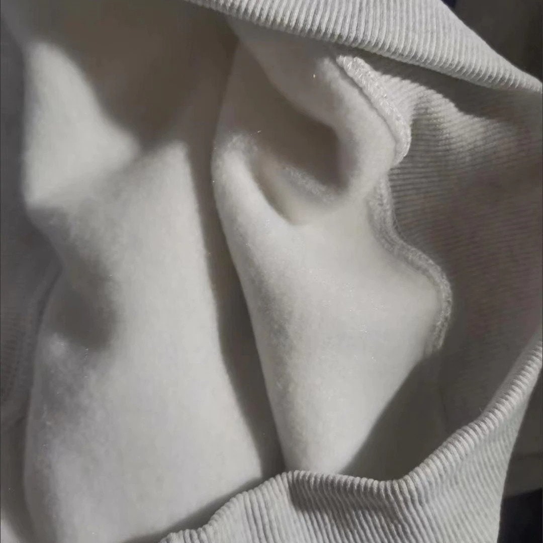 Korean Winter Grey Baggy Pullover Fashion Letter Printing Pocket Fleece Thicken Sweatshirt Casual Lazy Raglan Sleeves Hoodie