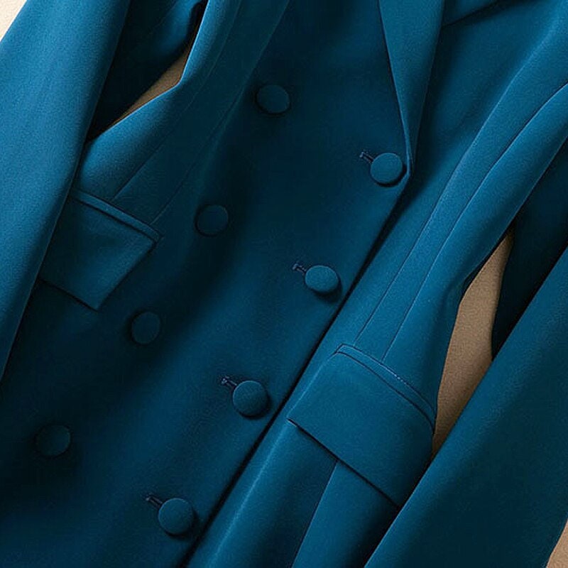 Ladies Vintage Long Coat Suit Collar Slim Fit Jacket Elegant Inspired Winter Coat Jacket For Casual And Formal Event Spring Autumn Season