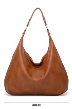 Leather Large Hobo Bag Purse Soft Leather Tote Handbag Women Everyday Natural Shoulder Bag