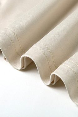 Long Sleeve Turtleneck Crop Top In Ivory