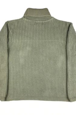 Men's Vintage Knit Sweaters Fall Winter Pullover Sweater Turtleneck Unisex Y2k Harajuku Oversized Sweater Print Chic Aesthetics