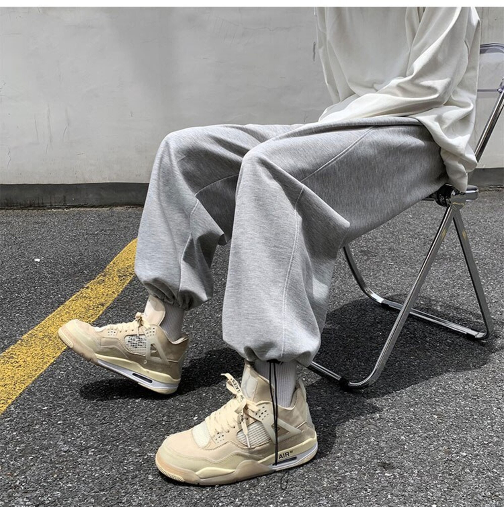Men Japanese Streetwear Solid Baggy Joggers Pants 2020 Man Korean Fashion Hip Hop Sweatpants Couple Black Trousers 5xl
