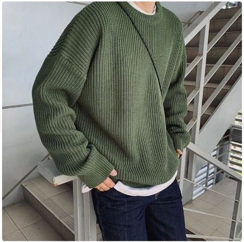 Men Sweater Men Pullovers Knitted Sweater Men Street Wear Wool Sweaters Fashion Sweaters Slim Fit Men Street Wear