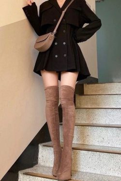 Mini Blazer Dress Elegant Office Dark Academia Clothing Winter Dress Korean Fashion Light Academia Clothing Y2k Dress