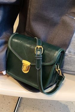 Mini Leather Shoulder Bag Small Crossbody Minimalist Solid Color Phone Messenger Bag Women Square