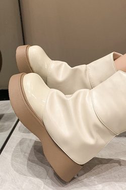 Modern Ankle Boots For Women Chelsea Booties Gladiator Fashion Ladies Round Toe Short Zipper Platform Female Rubber Shoes