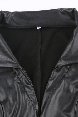 Motorcycle Latex Bodysuit Y2k Clothing Korean Fashion