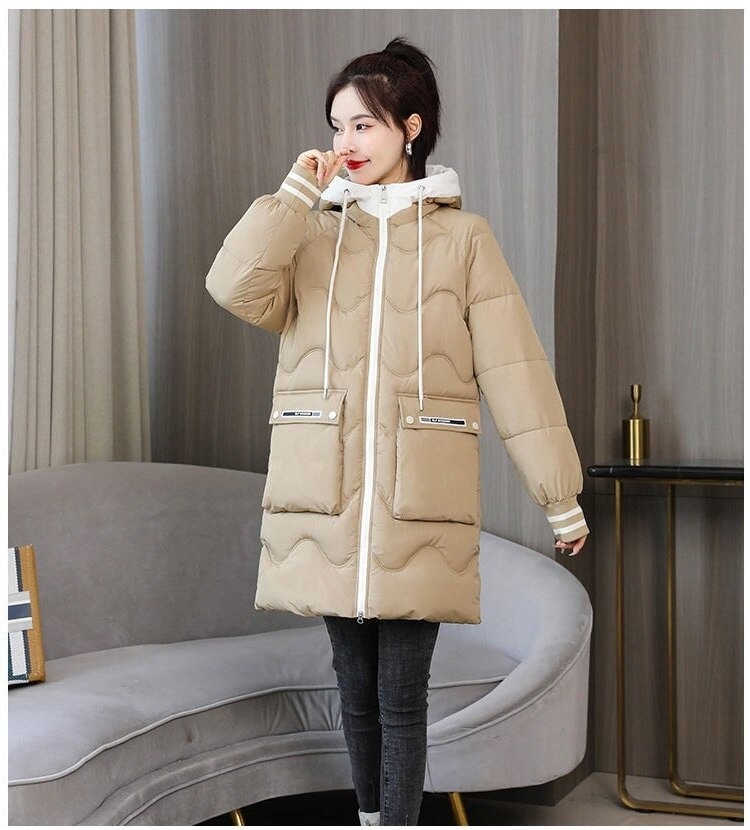 New Winter Hooden Cotton Padded Coat Korean Loose Warm Thicken Coat Windproof Outwear Down Cotton Jacket Women's Parkas